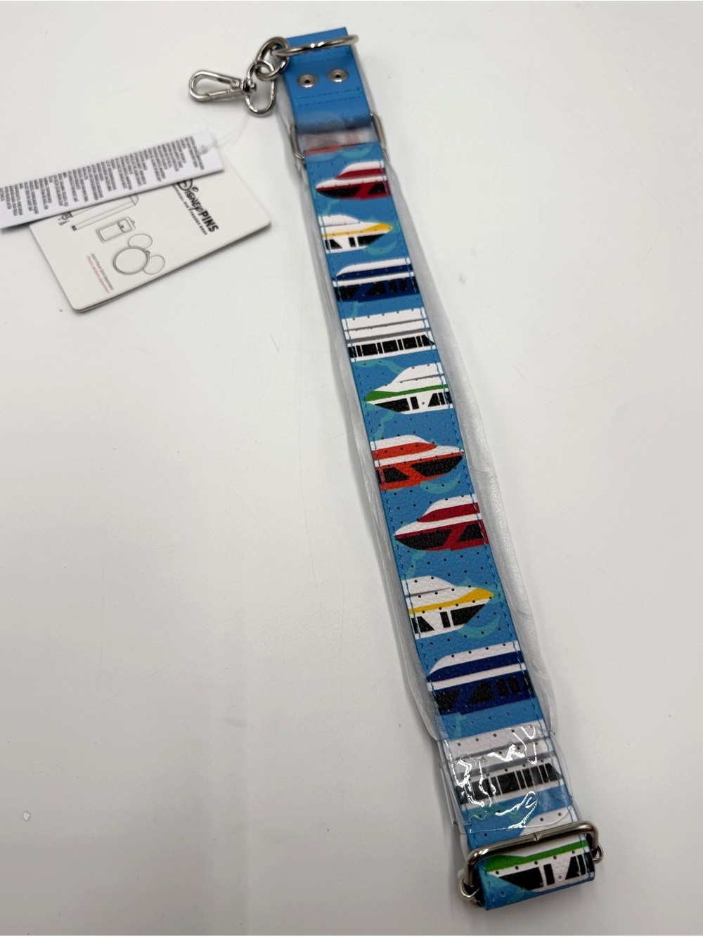 New! Disney Parks Monorail Pin Strap Pin Trading Gear Belt Strap Accessory